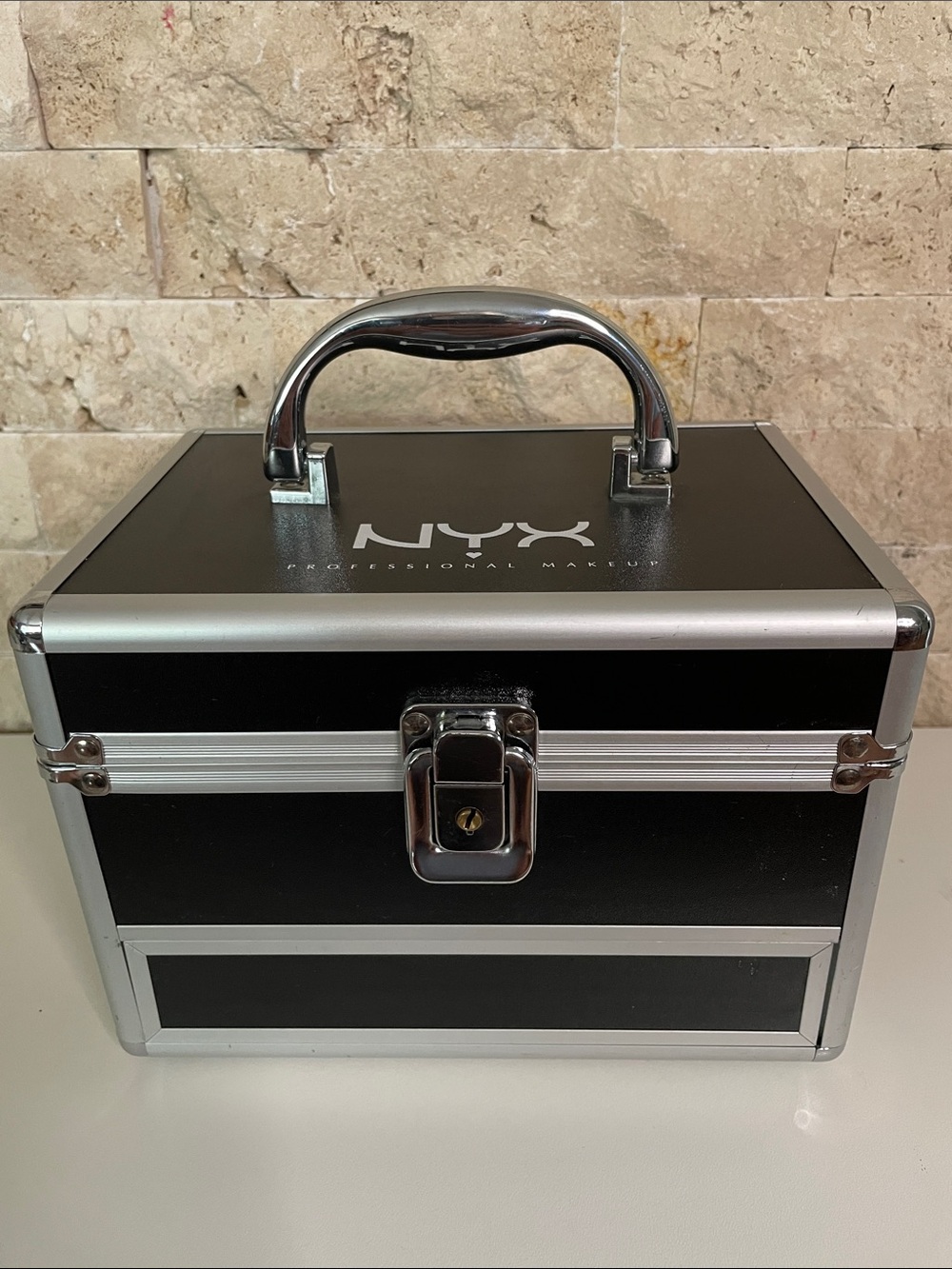 NYX Black and Silver Train Case